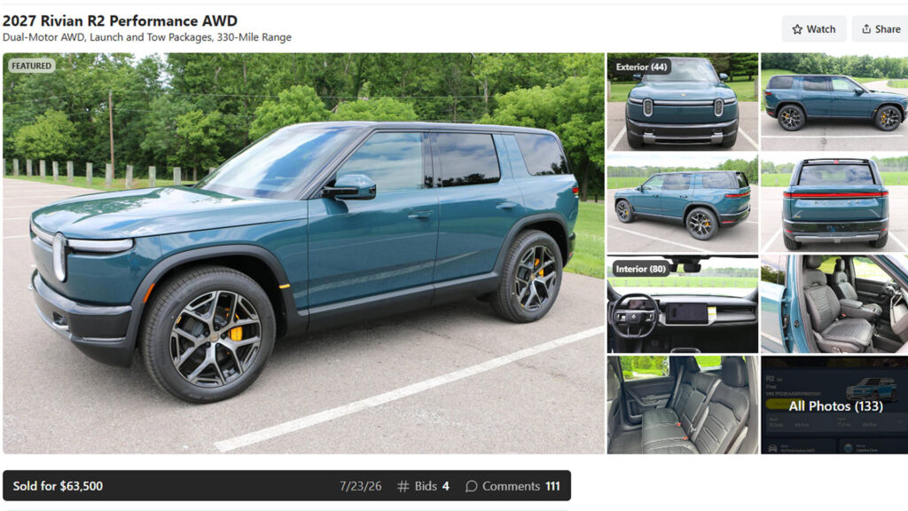 Rivian R2’de ‘Flipping’ Hayalleri Söndü: İlk Satış Beklentilerin Altında Kaldı